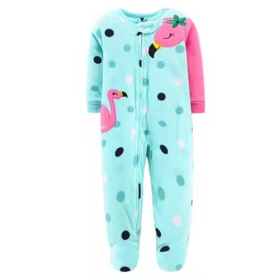 China 100% polyester baby pajamas onesie baby romper frog molton fleece for sale