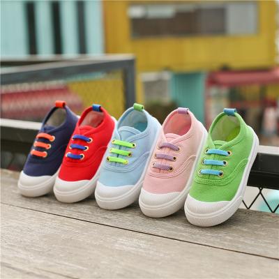 China Children fashion to colorful flat elastic canvas shoes 21-25/26-30/31-35 for sale