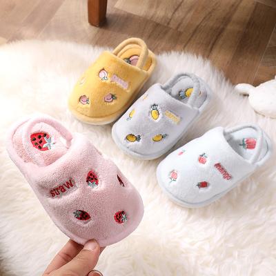 China SLIPPERS HOT Winter Soft Berry Indoor Fluffy Slipper For Kids for sale