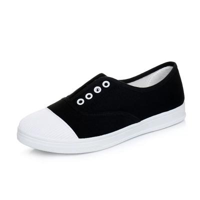 China Women's Fashion Canvas Comfort Shoes Lightweight Shoes Black for sale