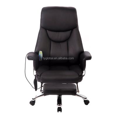 China Executive Chair 8 Point Massage Office Chairs Soft PU Leather Office Massage Chair for sale