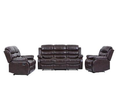 China New Living Room Sectional Sofa Set, Loveseat Chaise Reclining Couch, Luxury Recliner Sofa for sale