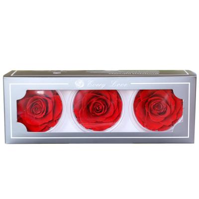 China 2022 Hot Sale Home Natural Amazon Decor Real A Grade 6-7 Cm Preserved Roses DIY Materials Eternal Flower Rose for sale