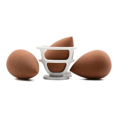 China Powder Makeup Sponge Blender Makeup Facial Sponge Set Beauty Sponge Makeup Blender Base Latex Free Sponge With Stand for sale