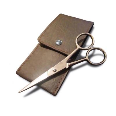 China Stainless Steel Barber Beard Shaving Scissors for Men with Travel Bag BCT020 for sale