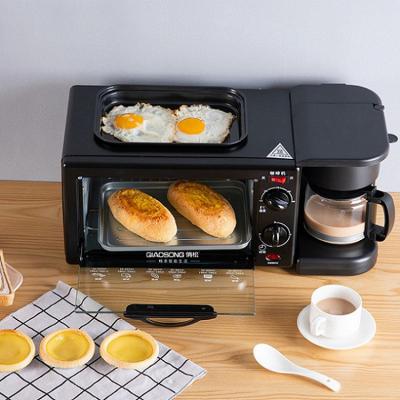 China Outdoor automatic electric bread machine household breakfast toaster maker 600ml multifunctional coffee maker for sale