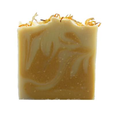 China Beautiful Calendula Sheabutter Essential Oil Soap Homemade Basic Cleansing Soap Private Label Graceful Handmade Soap For Hair for sale