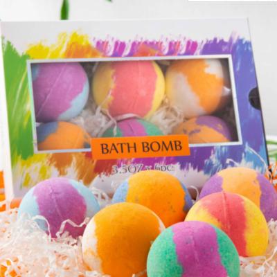 China Moisturizing Hydration Whitening Fizzy Bath Bombs Soap Body Care Bath Fizzies Salt Turmeric OEM Activities Christmas Gift Box Wedding Hand Bath Bomb Set for sale