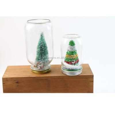 China Glass-glass Christmas tree decoration, decorative glass bottle with Christmas tree, popular decorations for Christmas for sale