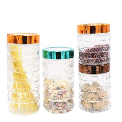 China Wholesale Zibo Freshness Preservation Glass Storage Jar Airtight Glass Jar With Lid for sale