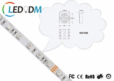 Cina Tipo impermeabile di bassa tensione di nastro adesivo 14.4W/M SMD 5050 di 3M della luce di striscia di RGB LED in vendita