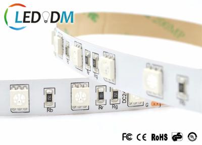 China 14.4W/M SMD 5050 3M Adhesive RGB LED Strip Lights DC 12V Low Voltage Model for sale