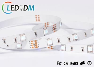 China Adhesive 3M RGB LED Strip Light , DC12V 14.4W/M RGB 5050 LED Strip for sale