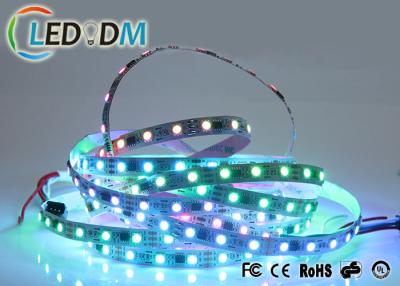 China 12V Flexible LED Strip Lights , 5050 SMD WS2811 IC Digital Waterproof RGB Light Strip for sale