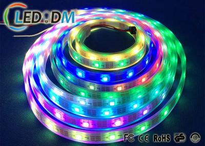 China RGB Addressable WS2812 LED Strip , Energy Saving 30 60 LEDs DC 5V LED Strip for sale