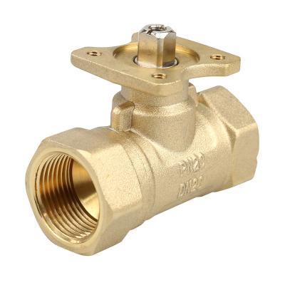 China Box With 4Nm HVAC PN20 Trigger DN20 Water System Damper Two Way Electric Valve Control Brass Ball Valve 4Nm for sale