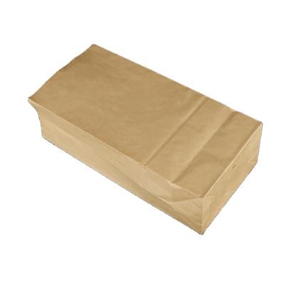 China Recyclable Bottom Kraft Paper Manufacturer Customized Square Bag Thickened Printed Food Take Out Bag Customized Bread Bag for sale