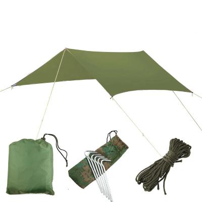 China Best Selling Customized Diagonal Binding Amazon Type Hammock HT Tarp Camping Tent Rainfly Outdoor Tarp for sale