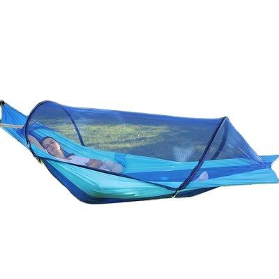 China Portable Outdoor Camping Chair Hammock Stand Swing With Well Designed Pockets Mosquito Repellent for sale