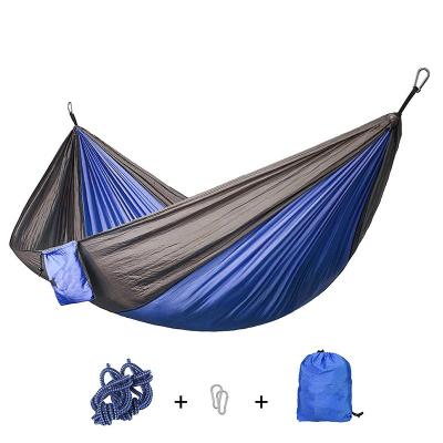 China Portable hammock high quality outdoor nylon hammock adult camping double for one for two person for sale