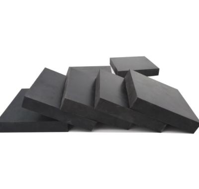 China Natural Rubber Or Neoprene Thickened Black Industrial Wear Resistant Rubber Block Road Building Cushioning Anti-collision Rubber Pad for sale