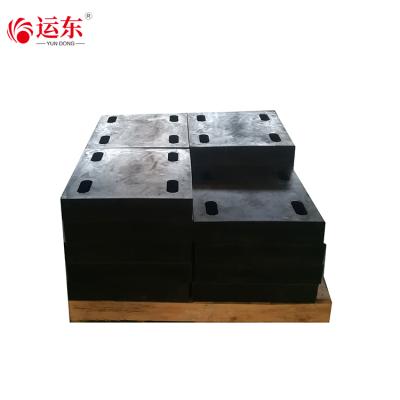 China Bridge Steel Structure Sliding Bridge Rubber Structure Bearings Elastic Vulcanized Rubber Pad With Holes for sale