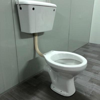 China Cheap Price Double-Flow Bathroom P-Trap Bathroom Commode Two Piece Sanitary Ware Toilet Ceramic Pan for sale