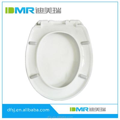 China Slow-End Toilet Seats One Button Quick Release Round Poly Resin Rectangular Toilet Seat for sale