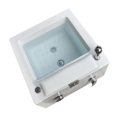 China European high-grade ceramic foot bath with shower, automatic water surfing circulation and colored lights for sale