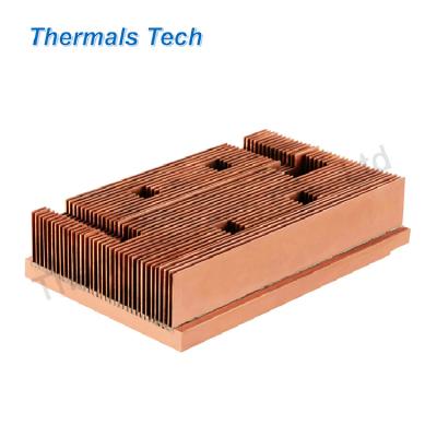 China Aluminum Bonded Radiator 500W Fin Radiator For Electric Vehicle Charging Equipment for sale