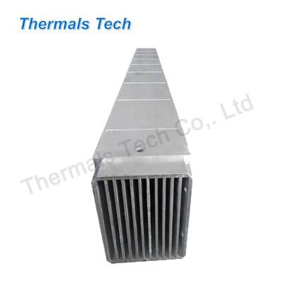 China Long Strip Heatsink Extrusion Profile Aluminum Fin Heatsink For LED Lighting for sale