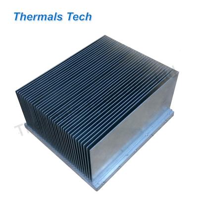 China Custom Aluminum Bonded Radiator Fin Radiator For 1200W UPS Cooling for sale