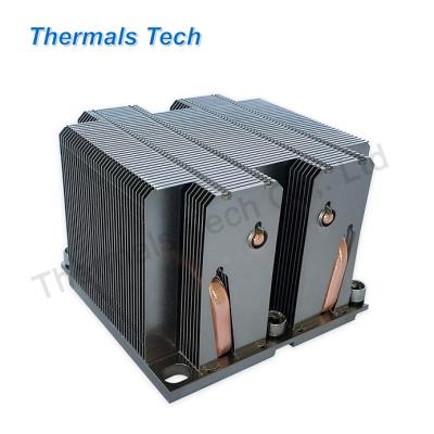 China Intel LGA 775/115X/2011 Customized OEM Heatsink With Power Heat Pipes For Server And Database Center for sale