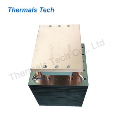 China 2011 Two Phase CPU Cooler Heatsink With Copper Block And Fan for sale