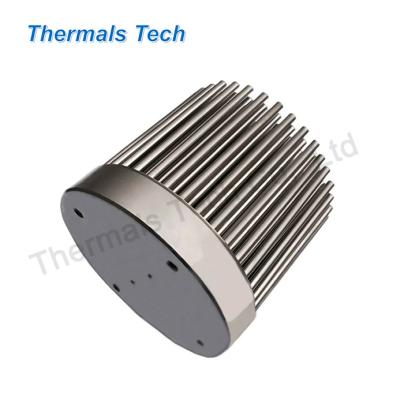 China LED House D80 mm pin fin aluminum cold forged heatsink for LED house, COB lighting for sale