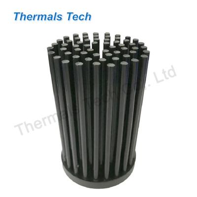 China Electronic Chipset Height 80 Mm Pin Fin Aluminum Forge Heatsink For Electronic Chips Cooling for sale