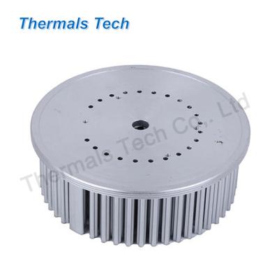 China LED 180 Mm Round Aluminum Heatsink With Black Cold Forged Process For Sale for sale