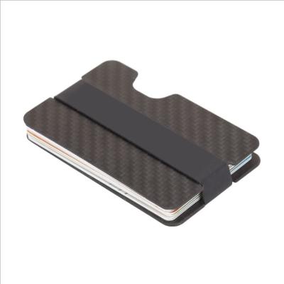 China Fashion RFID Carbon Fiber Wallets For Men - Minimalist Aluminum Metal Money Clip Wallet for sale