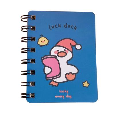 China Promotion School Office Supply Cartoon Mini Coil Notebook Diary Book ske Exercise Book Carry Rollover Coil Notebook for sale