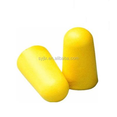 China 2022 Comfortable China Factory Supplying Yellow Color Foam Disposable Earplugs for sale