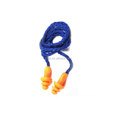 China Professional Noisy Noise Reduction Sleep Silicone Rubber Earplugs for sale