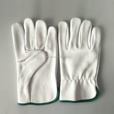 China Hot Selling Men's Breathable Sheepskin Training Work Gloves Safety Leather Gloves for sale