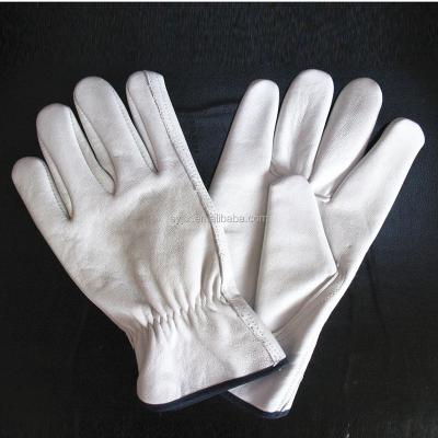 China Breathable No Liner Summer Truck Drivers Driving Leather Gloves for sale