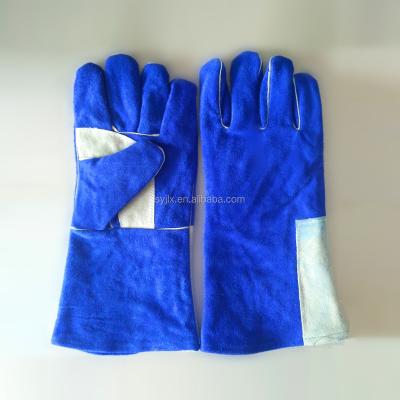 China Long Protective Leather Welding Work Welder Opera Welder Gloves for sale