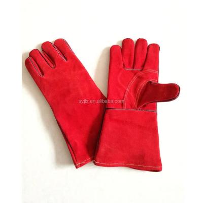 China High Quality Breathable Long Arm Leather Long Gloves For Work for sale