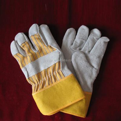 China Leather Gloves Durable Cow Safety Hand Suppliers for sale