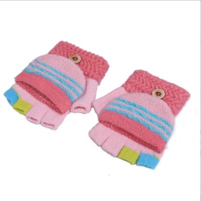 China Vantage Daily Life Price Polyester Fiber Children's Warm Multi Color Mittens for sale