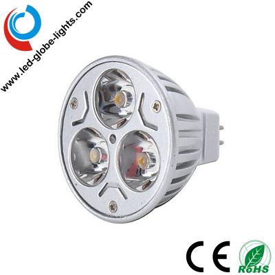 China 220 - 260 lúmenes, proyector del poder más elevado de 3 x 1 vatio MR16 GU10 LED para la iluminación de la decoración en venta