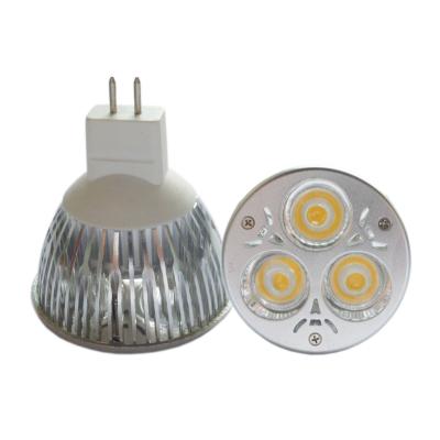 China OEM High Power MR16 3 X 1 W 12V DC E27 Gu10 Edison, Cree, Epistar LED Spotlight for Hotel for sale