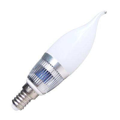 China Low Voltage DC12V 200 ~ 220 lm 3 x 1W High Power 3 Watt  E14 lED Candle Lighting Lamps for sale